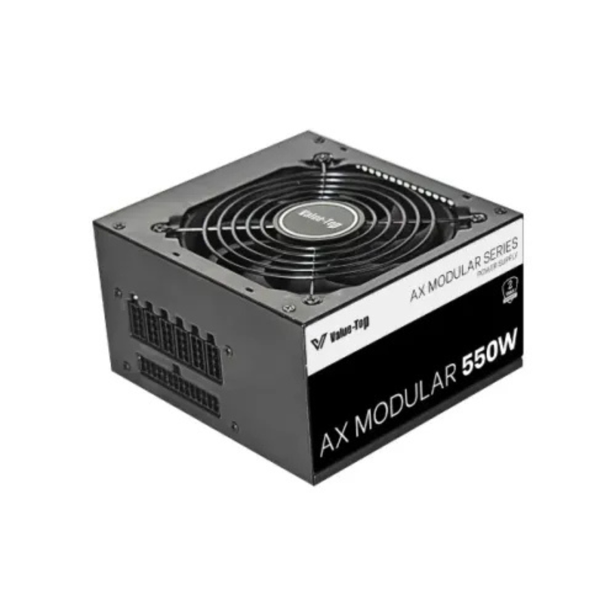 VALUE TOP AX550M REAL 550 WATT 85 + EFFICIENCY FULL MODULAR POWER SUPPLY