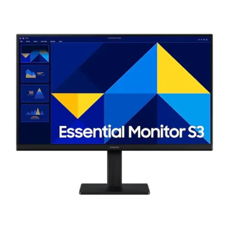 SAMSUNG LS22D300GAW MONITOR, 22 INCH, FHD 1920x1080, IPS, LED, VGA & HDMI, 100Hz, BLACK