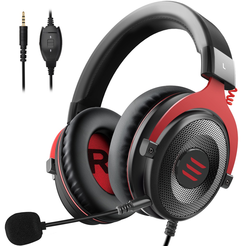 EKSA E900 RED Noise Cancelling Stereo Gaming Headset
